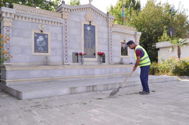 Kür qəsəbəsində genişmiqyaslı imeclik keçirilib