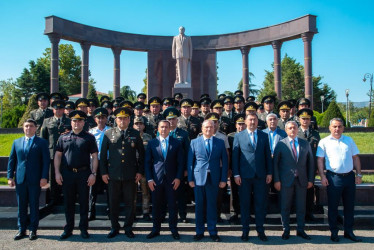 Şəmkirdə Xüsusi dövlət mühafizəsi sahəsində çalışan əməkdaşların peşə bayramı qeyd olunub.