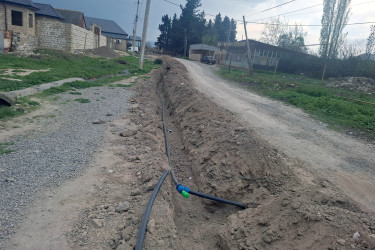 Qaranüy kəndində içməli su təminatının yaxşılaşdırılması istiqamətində işlər görülüb