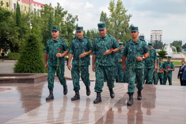 Şəmkirdə Sərhəd Mühafizəsinin yaranmasının 105 illiyi qeyd olunub