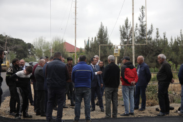 Şəmkirdə cənab Prezidentin sərəncamına uyğun kəndlərarası avtomobil yolunun tikintisi davam edir
