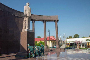 Şəmkirdə Dövlət Sərhəd Xidməti əməkdaşlarının peşə bayramı qeyd olunub