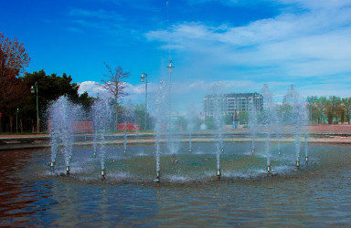“Şəhərsalma və Memarlıq İli” çərçivəsində Şəmkir şəhərində yerləşən fəvvarələrdə təmir-bərpa işləri aparıldı