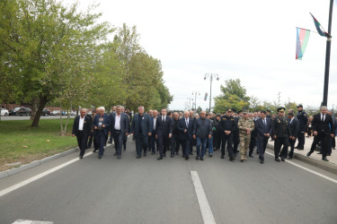 Şəmkirdə 27 sentyabr – Anım Günündə qürur mənbəyimiz olan şəhidlərimizin əziz xatirəsi anıldı