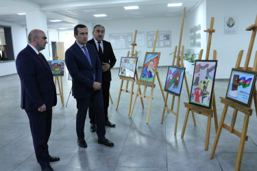 Şəmkirdə "Konstitusiya və Suverenlik ili" çərçivəsində məktəblilər arasında rəsm müsabiqəsinin yekun tədbiri keçirilib