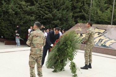 Şəmkirdə 27 sentyabr – Anım Günündə qürur mənbəyimiz olan şəhidlərimizin əziz xatirəsi anıldı