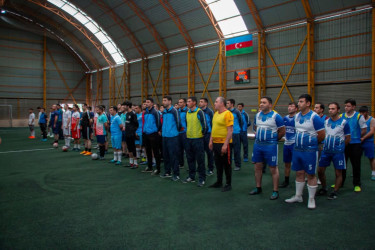 Şəmkirdə Milli Qurtuluş Gününə həsr olunmuş mini-futbol turnirinin açılış mərasimi keçirilib.