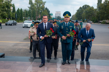 Şəmkirdə Sərhəd Mühafizəsinin yaranmasının 105 illiyi qeyd olunub