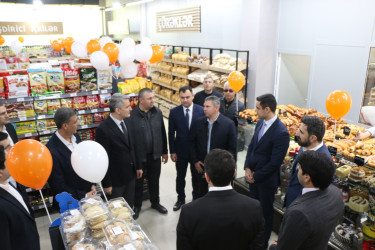 NEPTUN supermarketlər şəbəkəsi Şəmkirdə ilk mağazasını istifadəyə verdi.
