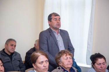 Qılıncbəylı kəndində sakinlərimizlə keçirilən səyyar qəbul-görüş -11 aprel 2025