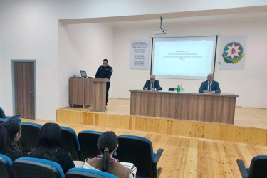 "𝐃𝐢𝐧𝐢 𝐫𝐚𝐝𝐢𝐤𝐚𝐥𝐢𝐳𝐦ə 𝐪𝐚𝐫𝐬̧ı 𝐦𝐮̈𝐛𝐚𝐫𝐢𝐳ə𝐝ə 𝐭ə𝐡𝐬𝐢𝐥𝐢𝐧 𝐫𝐨𝐥𝐮" mövzusunda maarifləndirici tədbir keçirilib