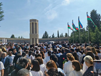 Şəmkirdə 27 sentyabr – Anım Günündə şəhidlərimizin əziz xatirəsi anıldı