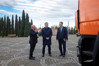Şəmkir KMK-nın kommunal təyinatlı yeni texnikalarına baxış keçirildi