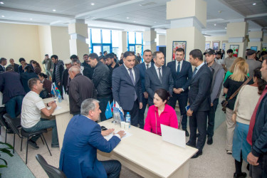 Şəmkirdə əmək yarmarkası keçirilib