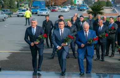 Şəmkirdə Yeni Azərbaycan Partiyasının (YAP) təsis edilməsinin 32 illiyinə həsr olunan tədbir keçirilib