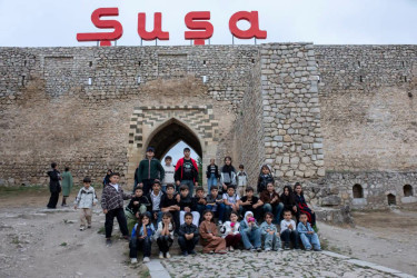 Şəmkir şəhid övladları Şuşa və Xankəndi şəhərlərinə səfər ediblər