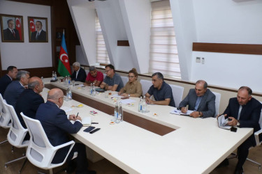 Şəmkir Rayon İcra Hakimiyyətində Ekologiya və Təbii Sərvətlər Nazirliyinin və Asiya İnkişaf Bankının nümayəndə heyəti ilə görüş keçirilib