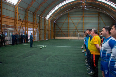 Şəmkirdə Milli Qurtuluş Gününə həsr olunmuş mini-futbol turnirinin açılış mərasimi keçirilib.