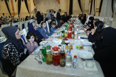 Şəmkir rayonunda iftar süfrəsi təşkil olunub