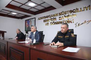 Şəmkirdə “Şəhərsalma və Memarlıq İli” çərçivəsində tikinti və şəhərsalma proseslərində qanun pozuntularına qarşı mübarizə mövzusunda tədbir keçirildi