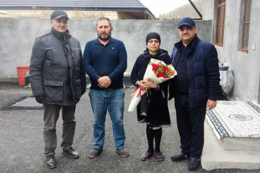 8 Mart - Beynəlxalq Qadınlar Günü münasibətilə şəhid anaları və xanımlar evlərində ziyarət olundu