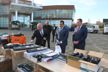 Kommunal Müəssisələr Kombinatının yeni alınmış texnikalarına baxış keçirilib