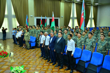 Şəmkirdə Silahlı Qüvvələr Gününə həsr olunmuş tədbir keçirilib