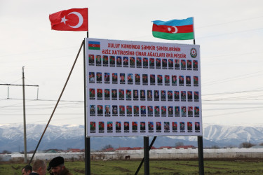 Yeniabad-Xuluf yolu təmir olundu, şəhidlərin xatirəsinə ağaclar əkildi.