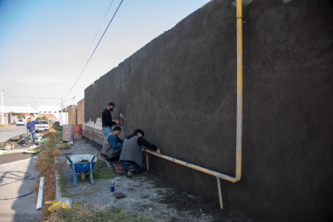 Şəmkir şəhərində abadlıq işləri davam etdirilir