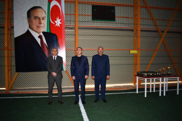 Şəmkirdə Ulu Öndər Heydər Əliyevin anadan olmasının 99 illiyi ilə əlaqədar mini futbol turniri keçirilir