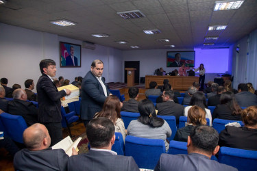 Şəmkirdə “Peşəkar mühasib sertifikatı”nın əldə edilməsi haqqında maarifləndirici seminar keçirilib.