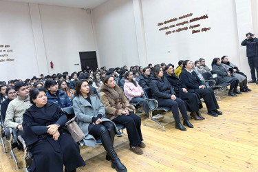 Şəmkirdə gənclərlə maarifləndirici görüş keçirilib.