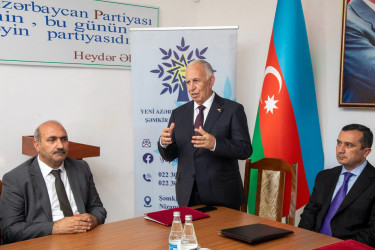 YAP Şəmkir rayon təşkilatının yeni sədri ictimaiyyətə təqdim edilib
