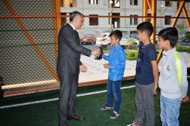 Şəmkirdə Ulu Öndər Heydər Əliyevin anadan olmasının 99 illiyi ilə əlaqədar mini futbol turniri keçirilir