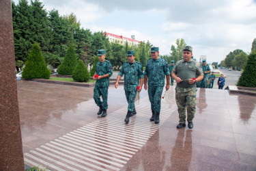 Şəmkirdə Sərhəd Mühafizəsinin yaranmasının 105 illiyi qeyd olunub