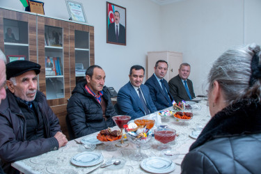 RİH başçısı Düyərli kəndində şəhid ailələri ilə görüş keçirdi.