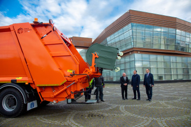 Şəmkir KMK-nın kommunal təyinatlı yeni texnikalarına baxış keçirildi