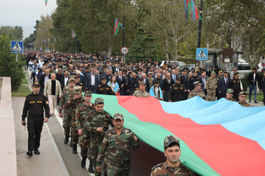 Şəmkirdə 27 sentyabr – Anım Günündə qürur mənbəyimiz olan şəhidlərimizin əziz xatirəsi anıldı
