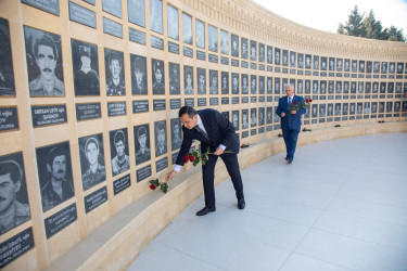 Şəmkirdə Yeni Azərbaycan Partiyasının yaradılmasının 33 illiyinə həsr olunan tədbir keçirilib